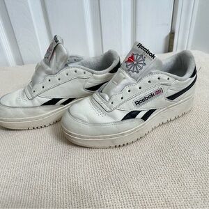 Reebok White and Black Women's Sneakers